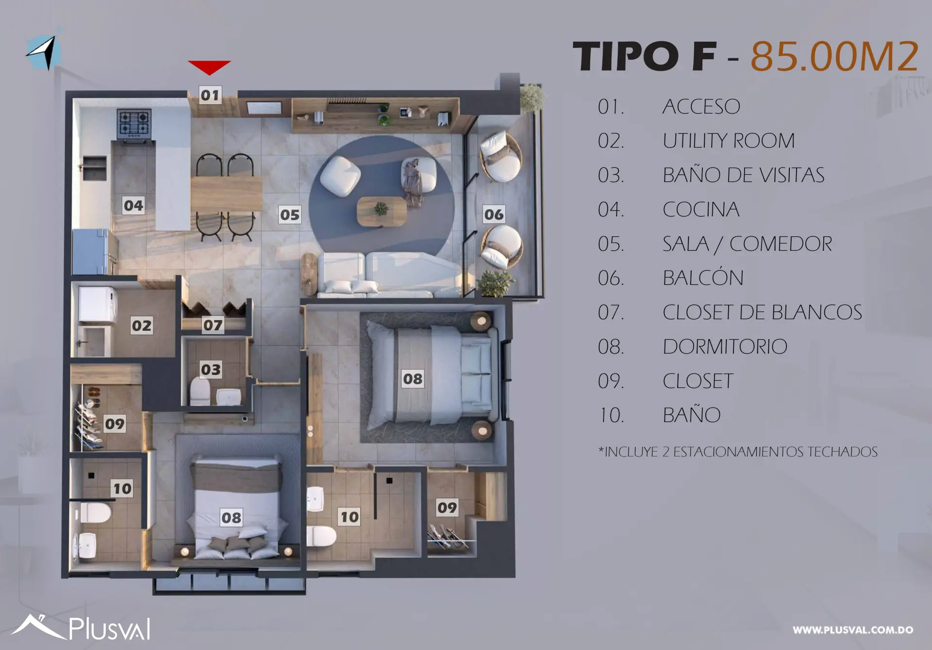 Apartamento en venta, Evaristo Morales 490991