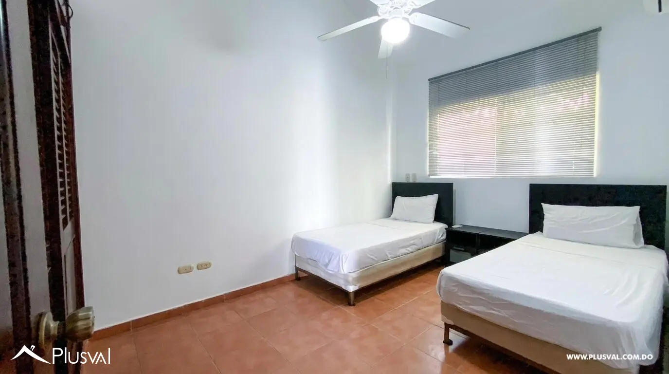 Alquiler de Amplio Apartamento Amuebldo en Cocotal de 2 H y 2 B 511185