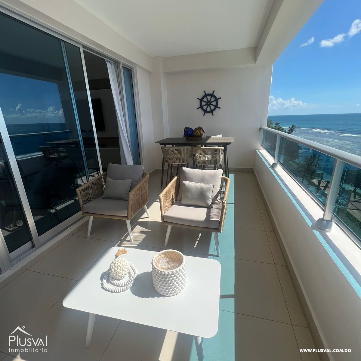 Apartamento Amueblado en Alquiler en primera línea de playa en Juan Dolio 322994