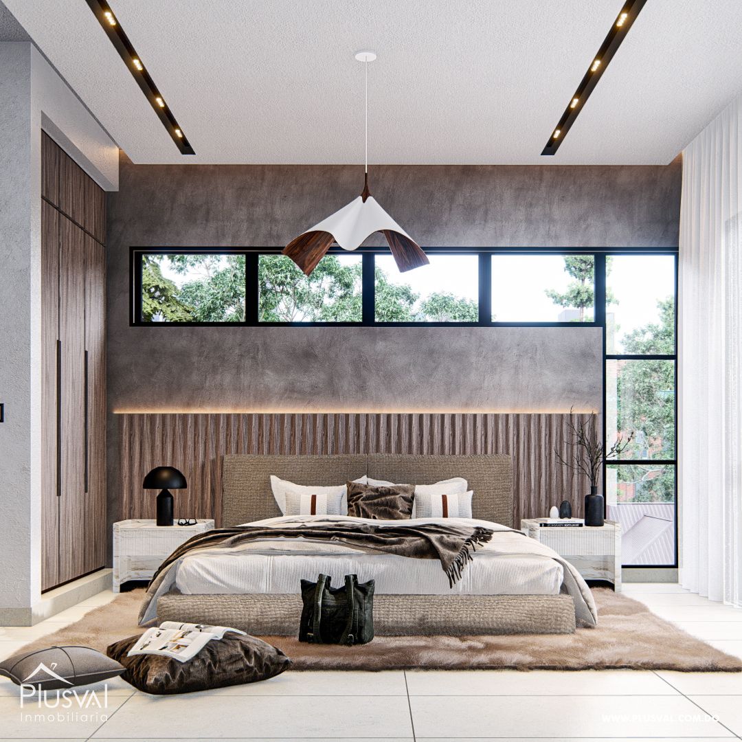 Casa moderna a la venta, con 2 niveles en residencial seguro de Licey al Medio. 305313