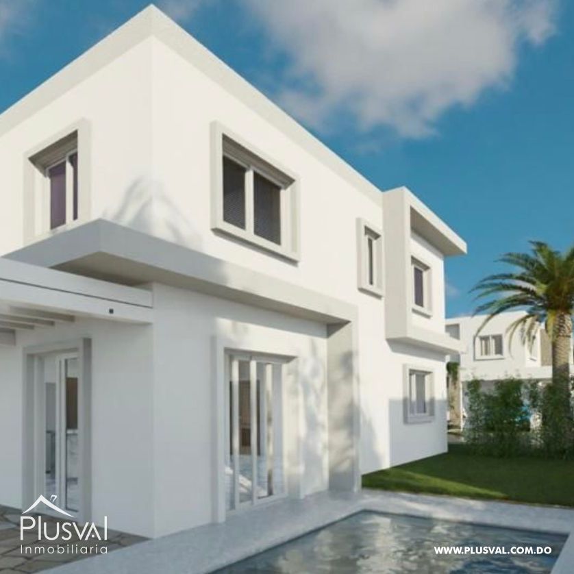 Proyecto de villas de dos niveles en Bávaro, Punta Cana. 275917