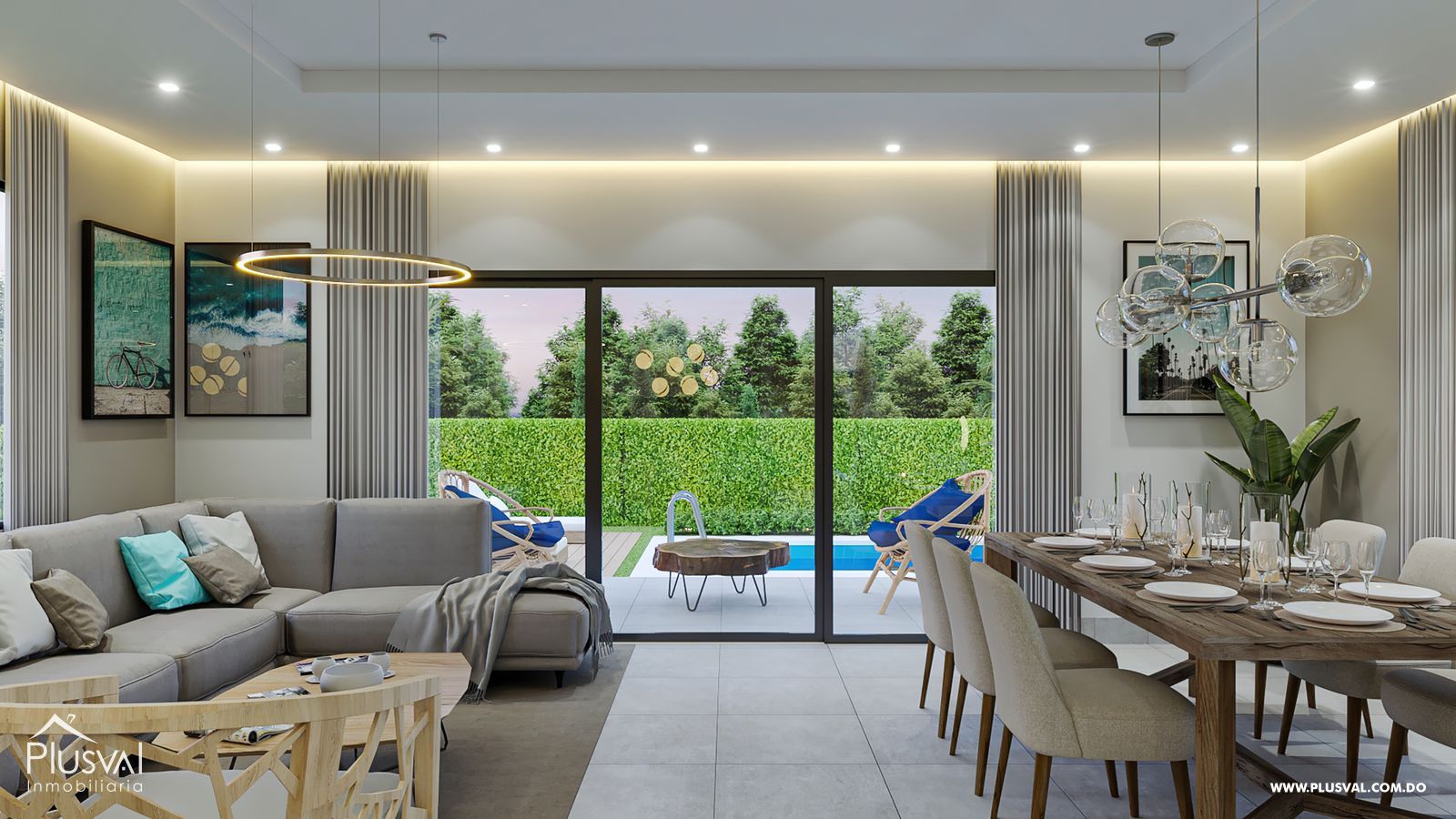 Casas de dos niveles en Punta Cana 216601