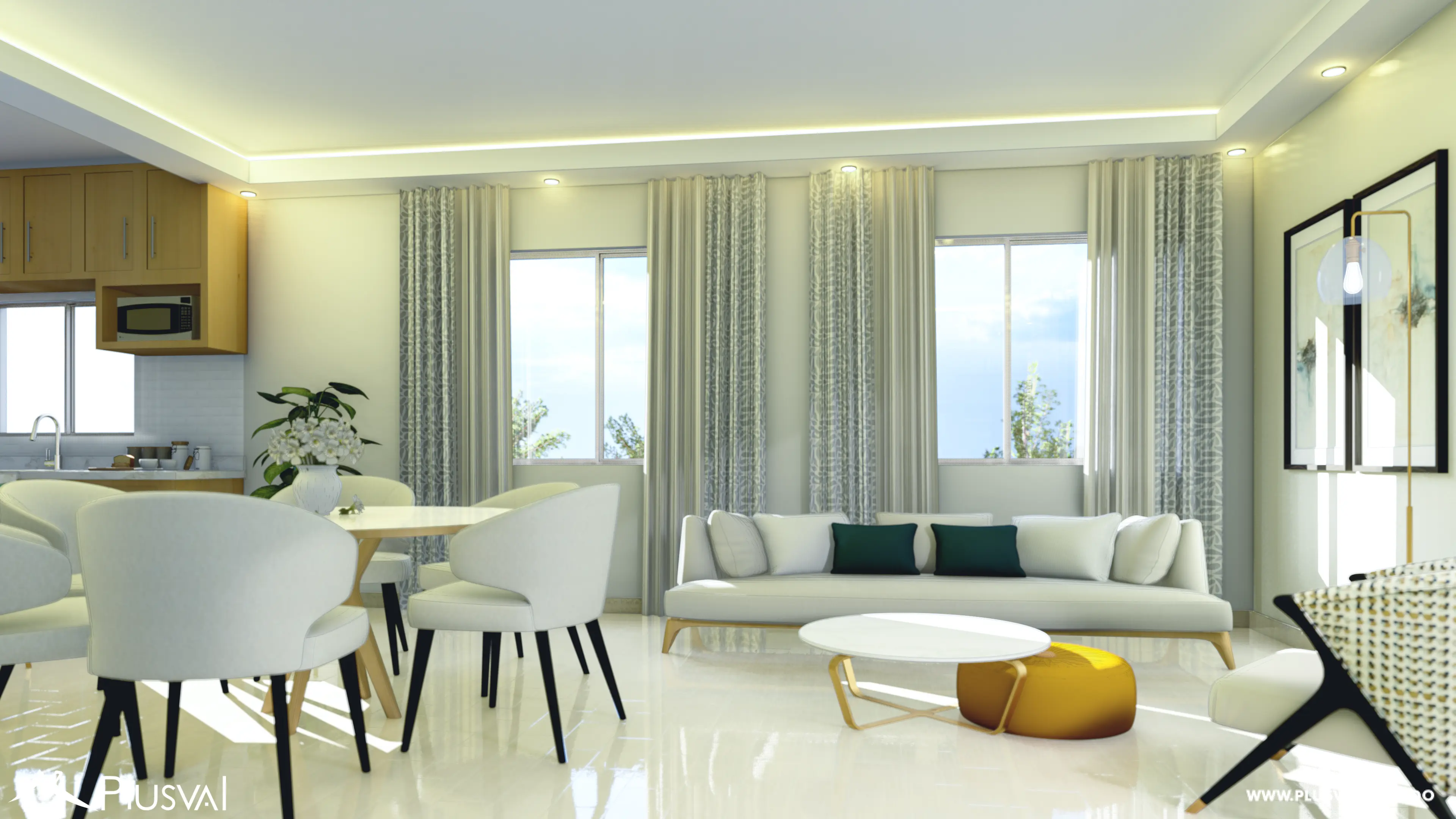 Apartamentos de 3 Habitaciones en Residencial de 3 Niveles en La Vega 521820