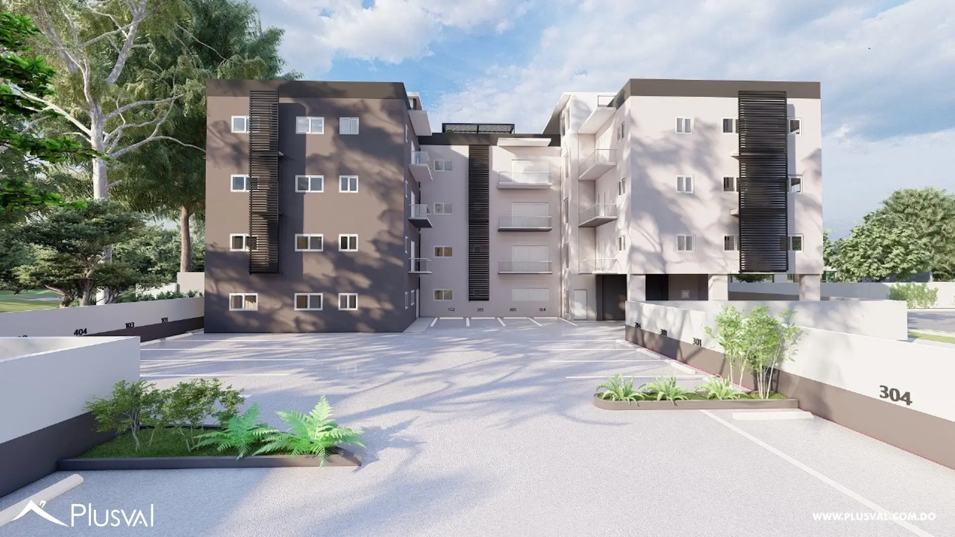 Proyecto de apartamentos en venta de dos y tres habitaciones en Santo Domingo Oeste. 453241