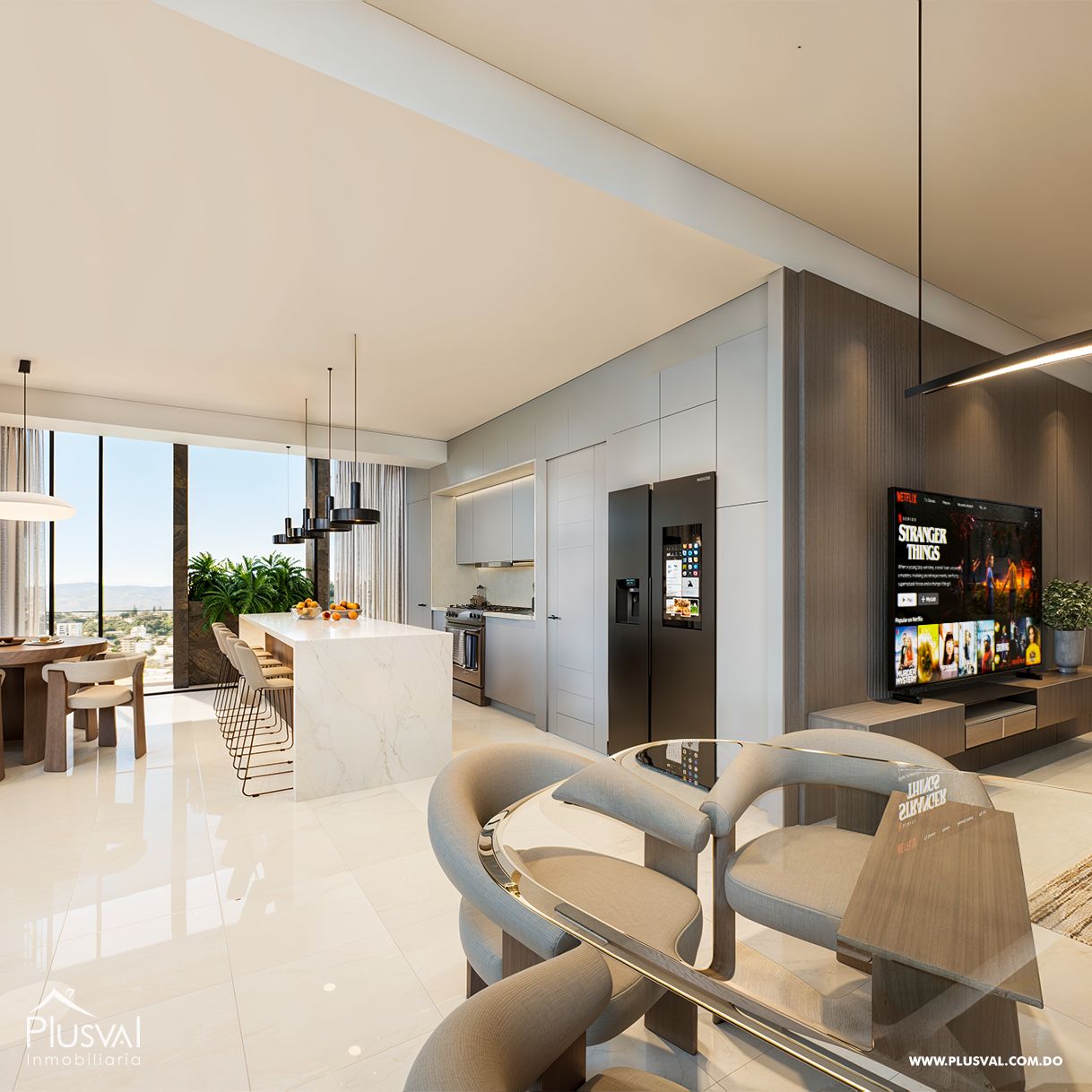 Moderna torre residencial en sector exclusivo en Santiago. 430946