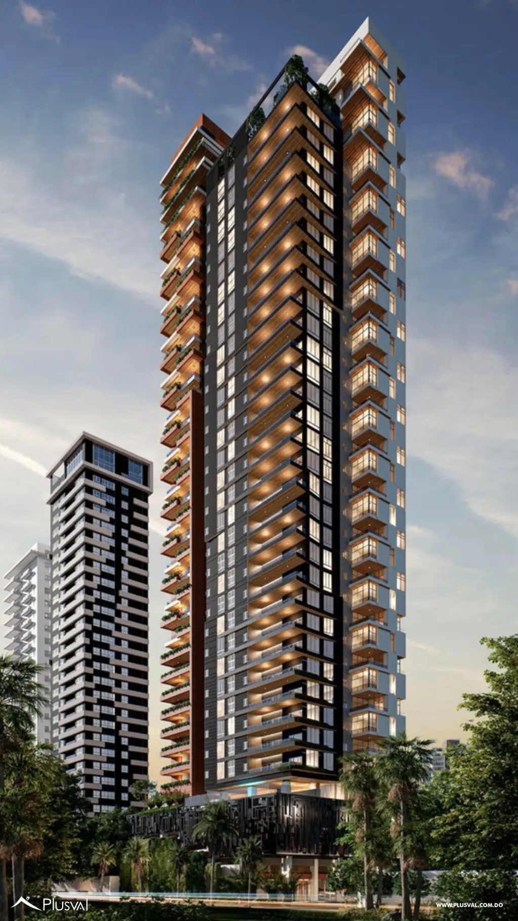 Apartamento de lujo en venta en Los Cacicazgos: 3 habitaciones mas estudio y 4 parqueos , pisos de mármol y vistas al mar en el Distrito Nacional 512174