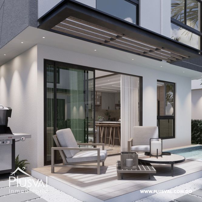 Villas modernas con terraza privada en Bavaro, Punta Cana 442124