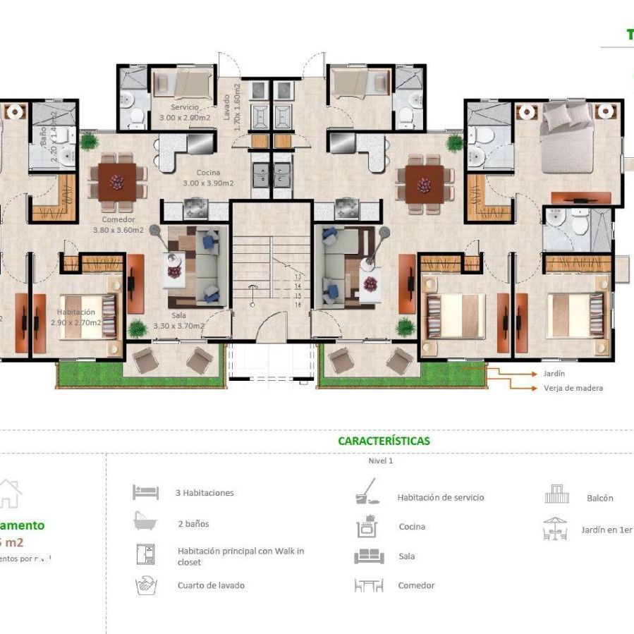 Apartamentos en la Jacobo Majluta con excelente área social 173626