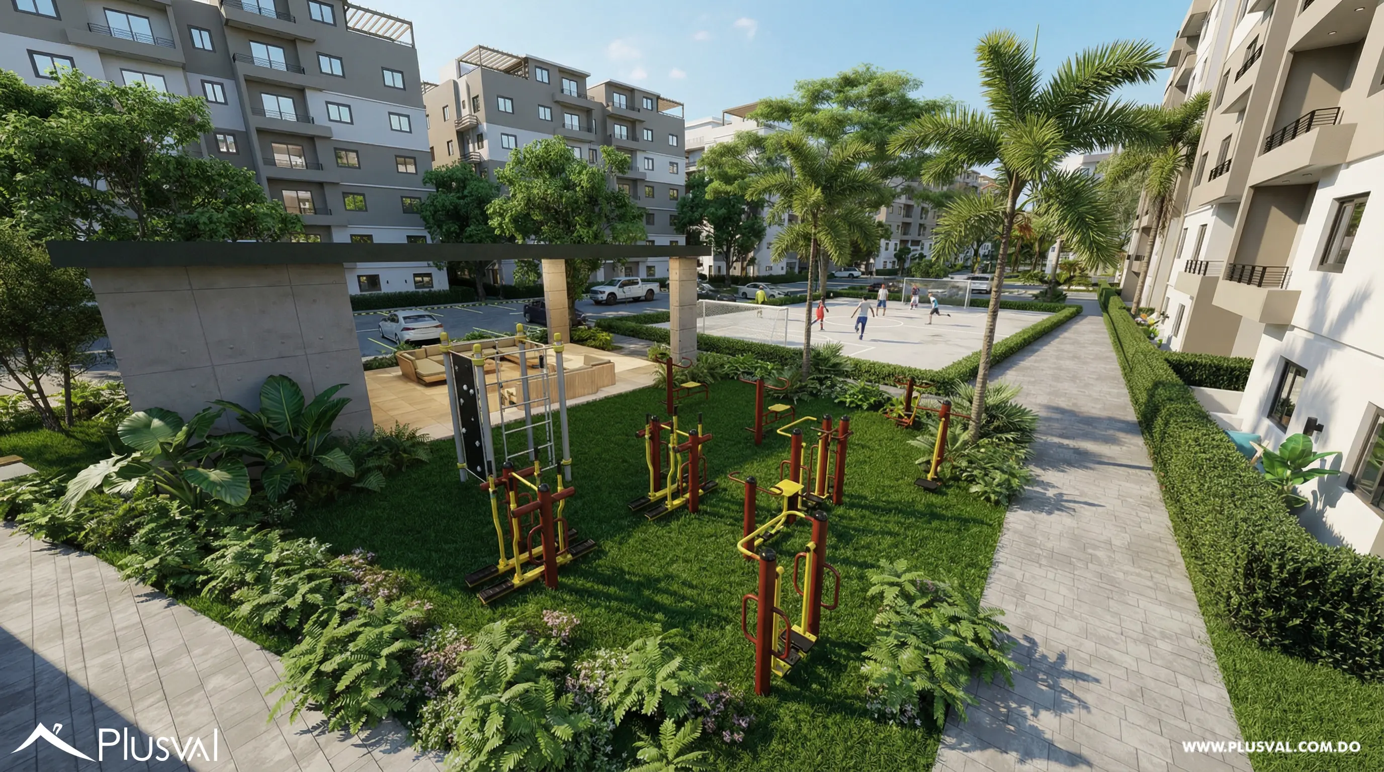 Proyecto de Apartamentos en Gurabo con más de 3,500 MT2 de Áreas Verdes y Recreativas 485110
