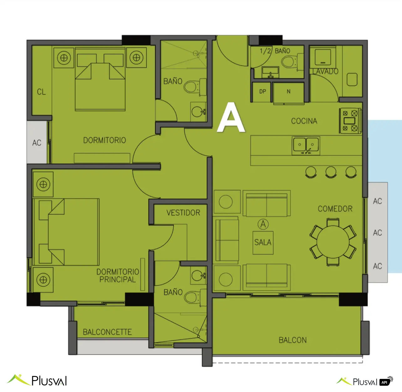 Proyecto de apartamentos de 2 habitaciones en venta en Arroyo Hondo. 450395