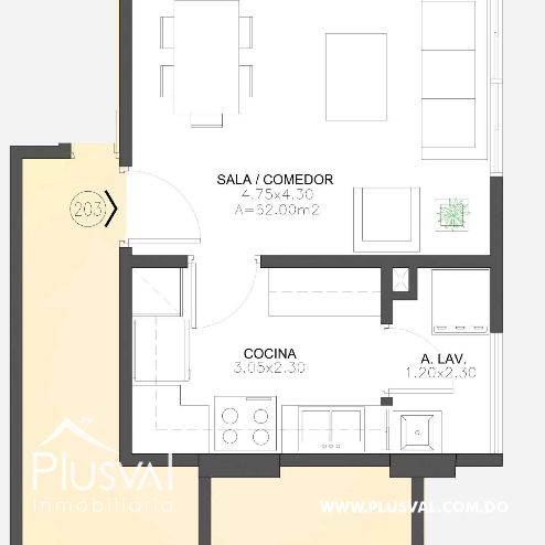 Apartamento en Zona Universitaria 287278