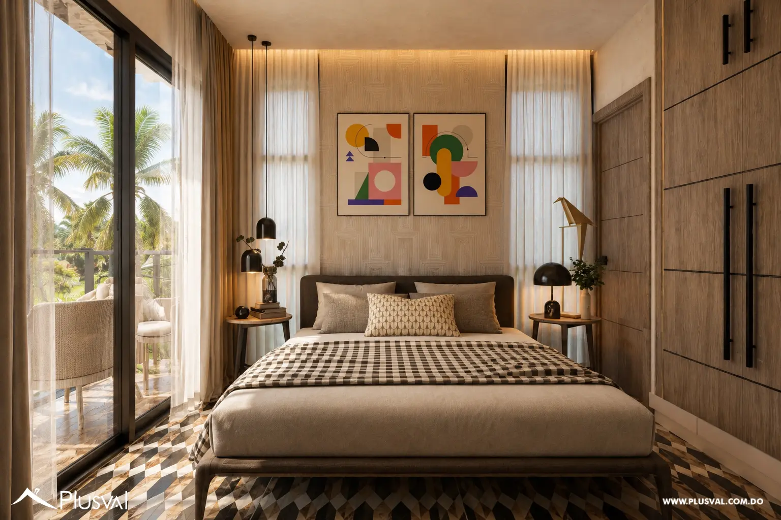Apartamento de 1 Habitacion con Family Room y Terraza con Jacuzzi a minutos de Downtown PuntaCana.  Riviera Garden Deux 526652