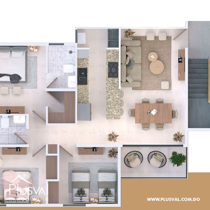 Proyecto de apartamentos ubicado en Padre Las Casas, a pocos minutos de la Ave. Estrella Sadhala 296778