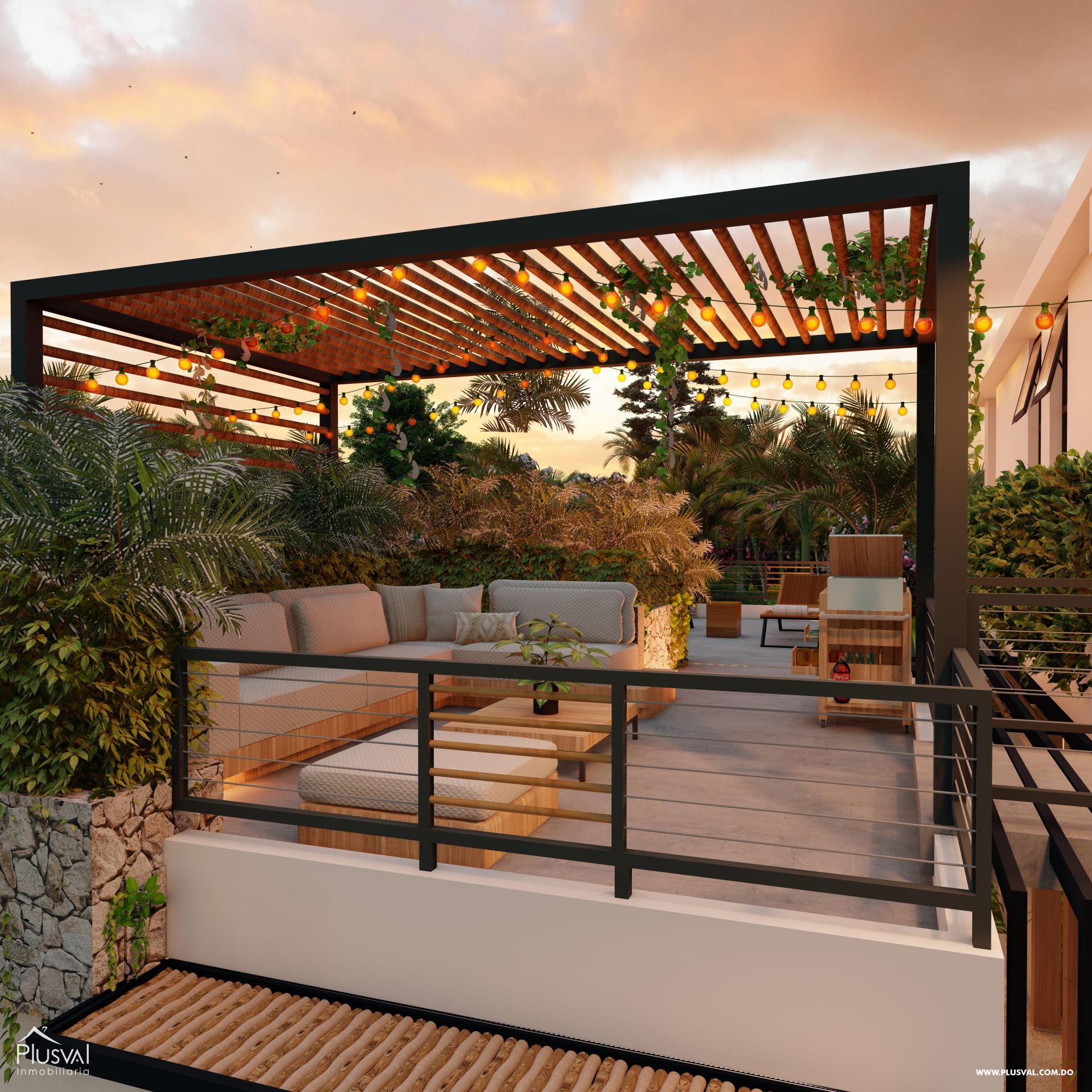 Villas en Bávaro, amplios metrajes de solar, una distribución integradas con la naturaleza. 348697