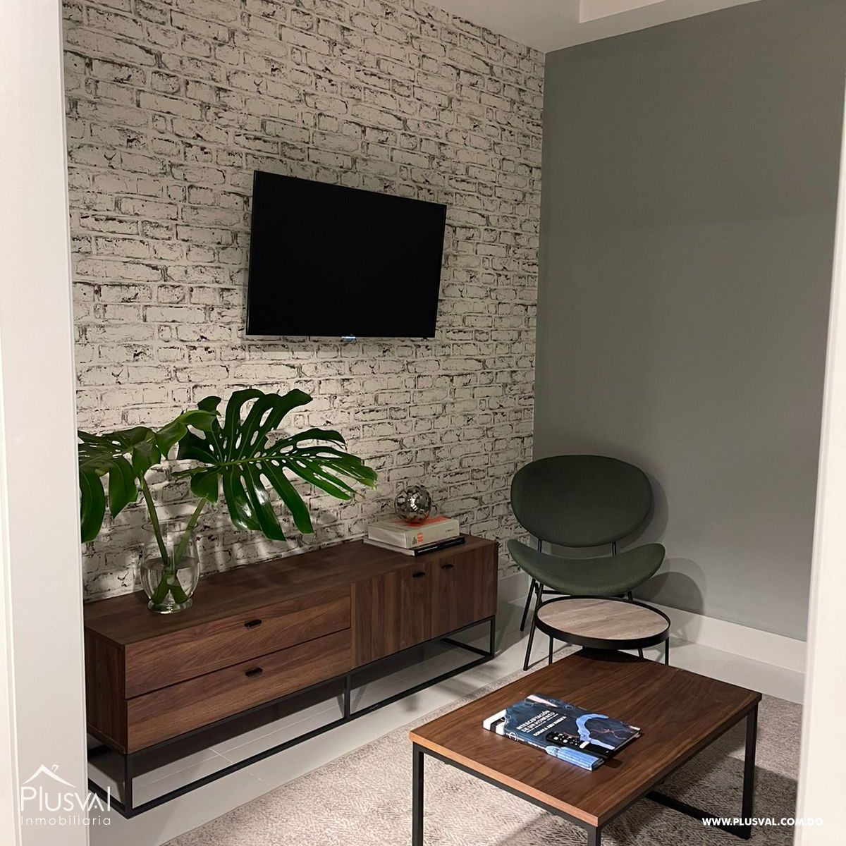 Apartamento de 1 habitación en alquiler + estudio amueblado en Piantini 289487