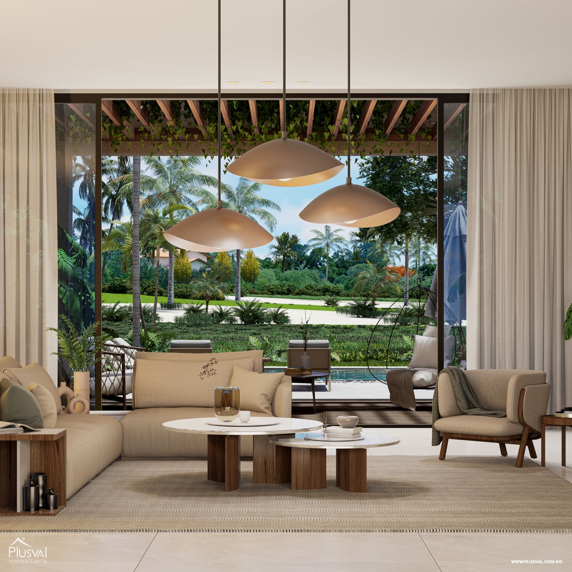 Villa con vista al campo de Golf en Cap Cana 286538