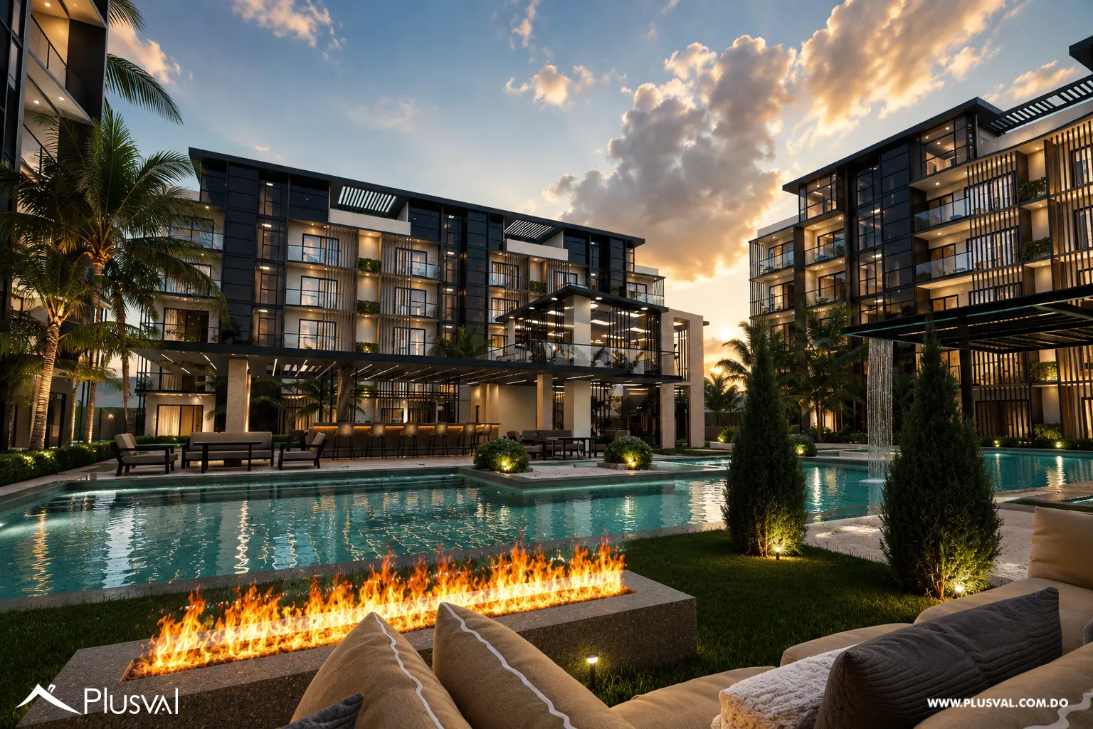 Apartamento de 1 Habitacion con Family Room y Terraza con Jacuzzi a minutos de Downtown PuntaCana.  Riviera Garden Deux 526649