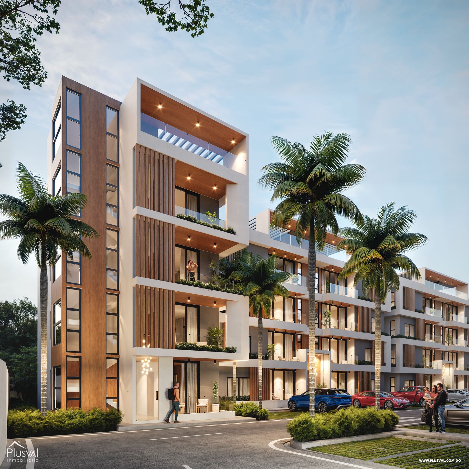 Proyecto de Apartamentos cerrado con área infantil, piscina y gimnasio 401254