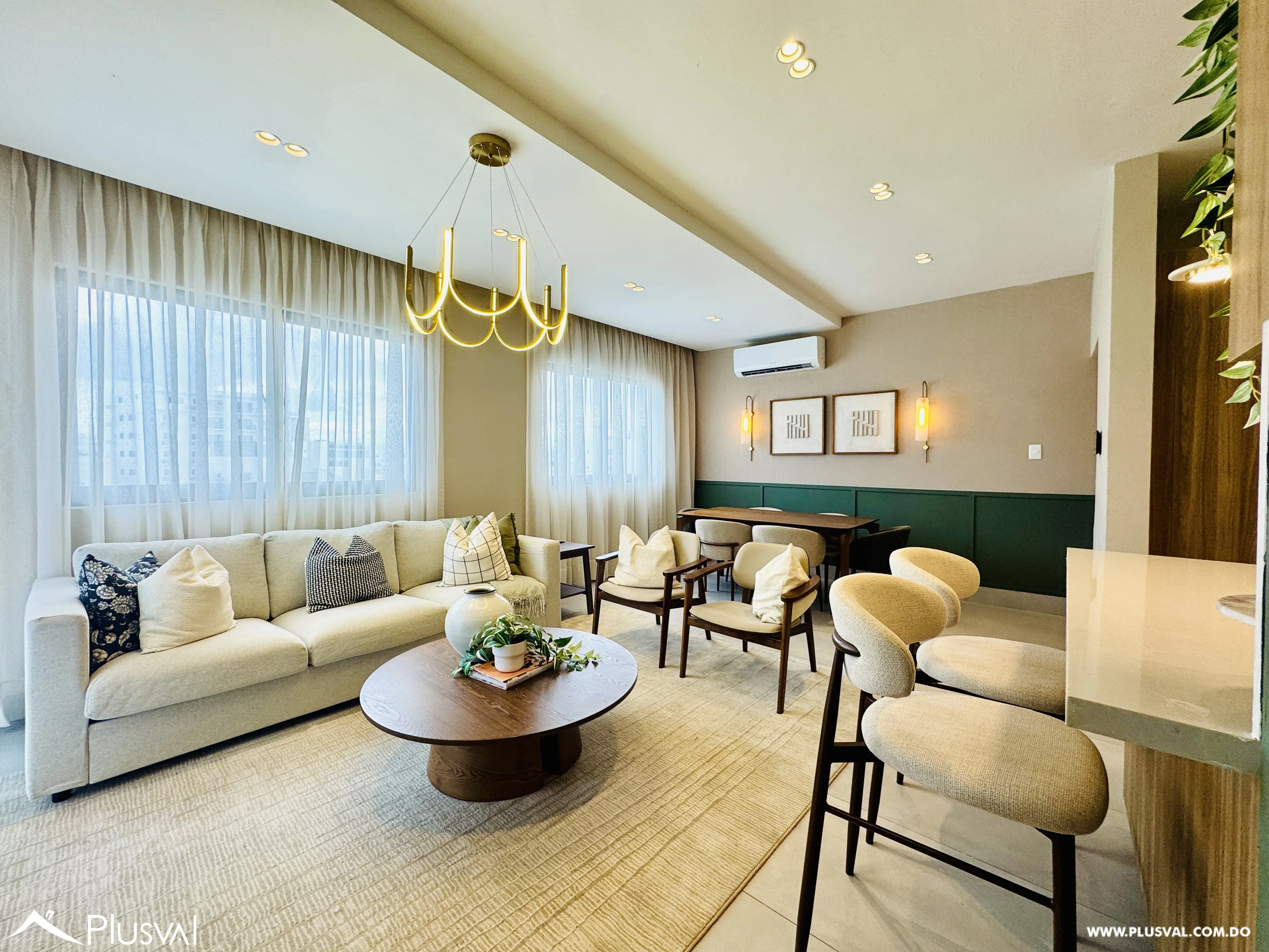 Apartamento amueblado en alquiler en zona tranquila en El Millón. 493116