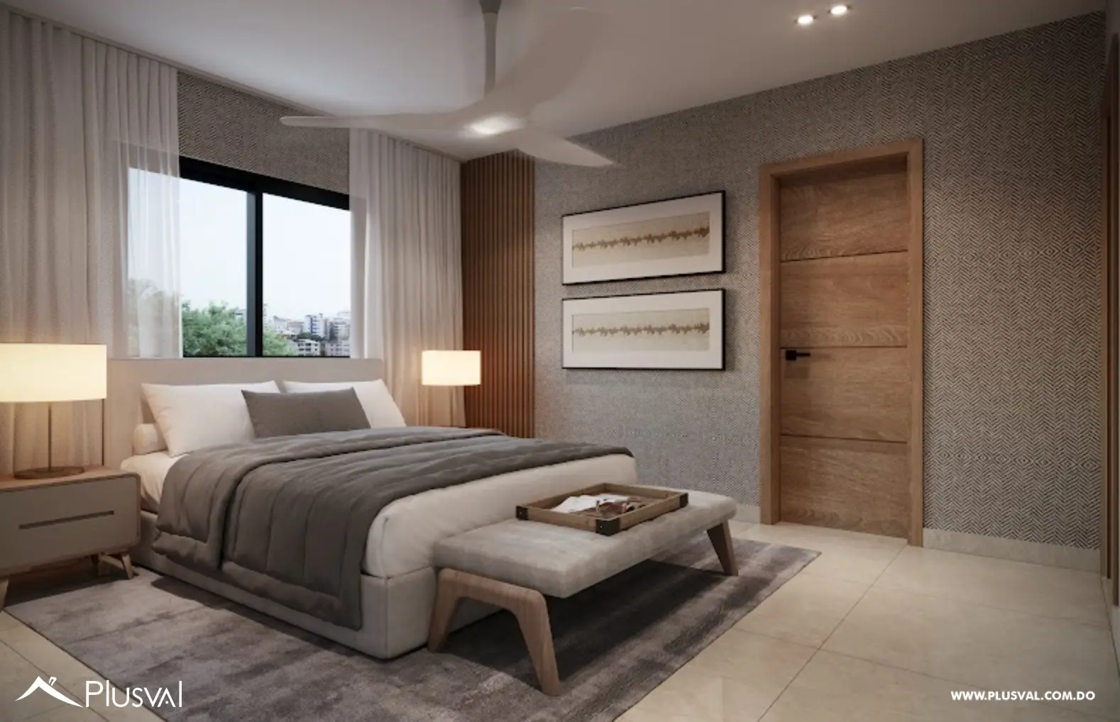 Apartamento con estudio en venta en Evaristo Morales 454077