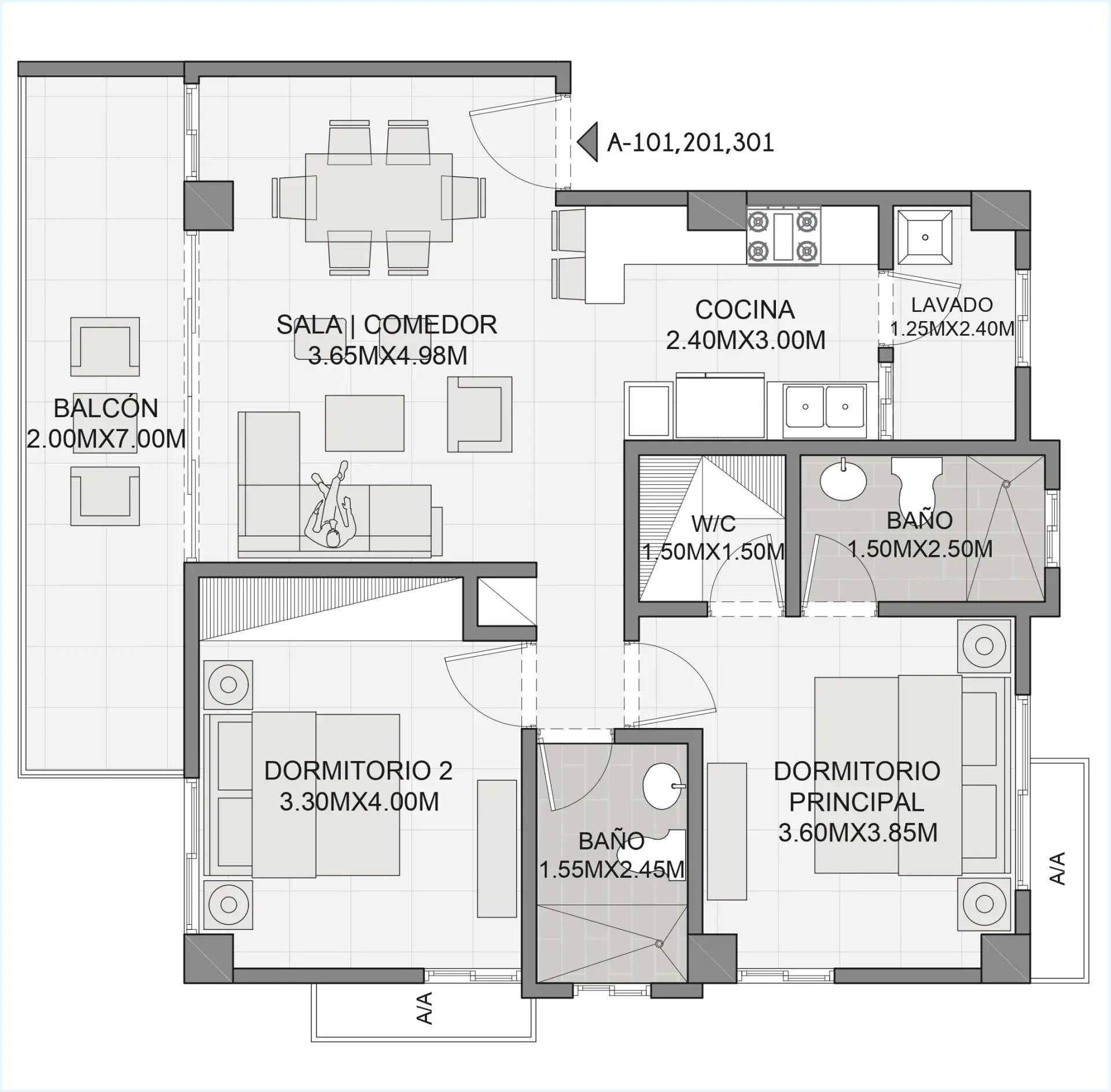 Apartamentos en zona residencial de Arroyo Hondo 503011