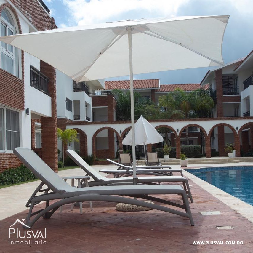 Apartamento en venta en una residencia nueva y segura, cercana a comercios y ubicada en el centro de Bávaro, a 4 minutos de la playa. 488255