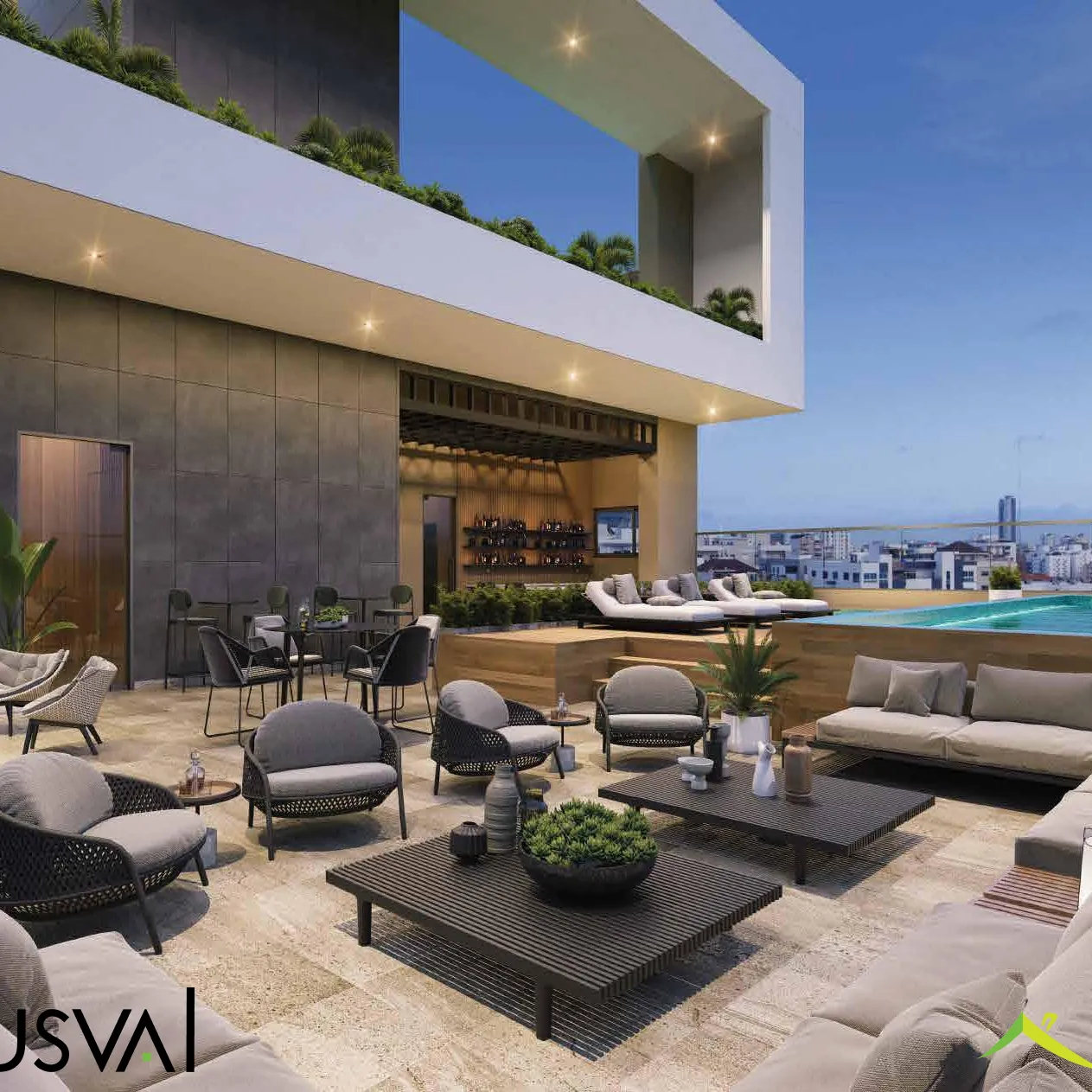 Apartamento en venta en Naco de 3 habitaciones + estudio 416953