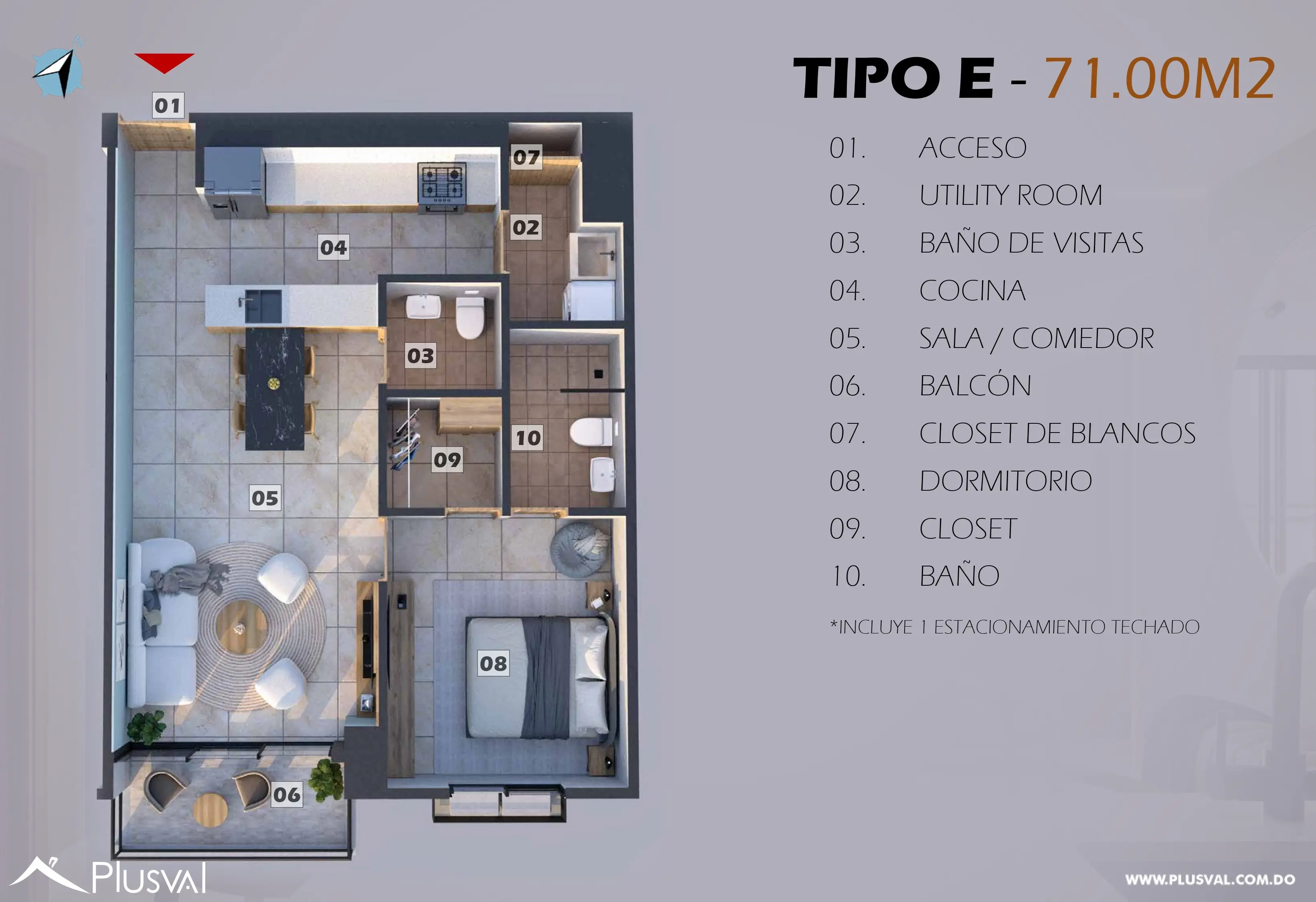 Apartamento en venta, Evaristo Morales 490998