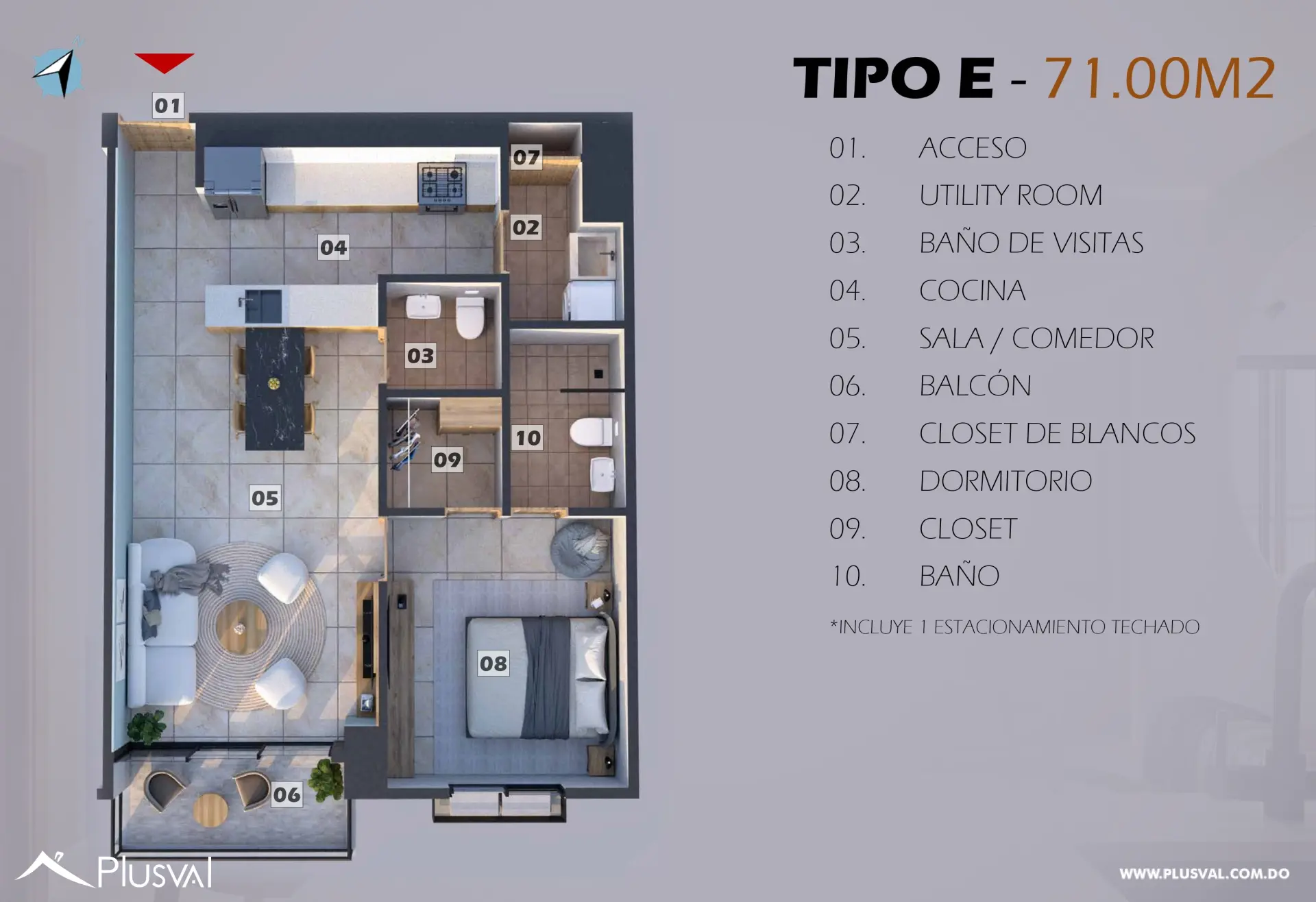 Apartamento en venta, Evaristo Morales 490998