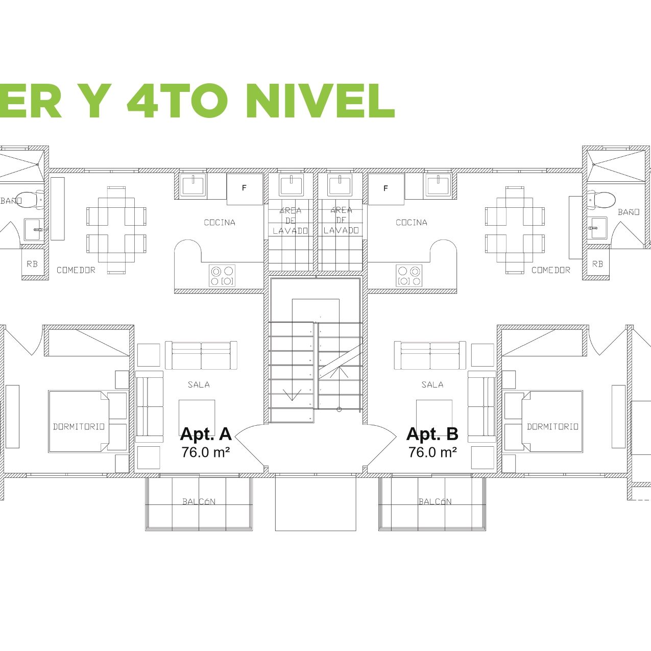 Apartamentos de 3 habitaciones en la ciudad Juan Bosch 314644