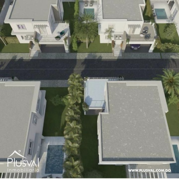 Proyecto de villas de dos niveles en Bávaro, Punta Cana. 275922