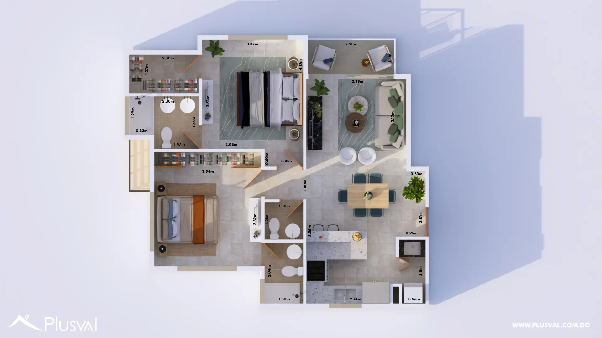 APARTAMENTO DE 2 HABITACIONES EN BAVARO 518975