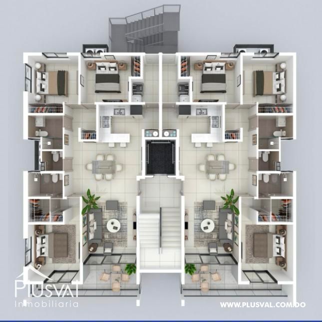 Amplios apartamentos en venta, ubicados en vía principal 384950