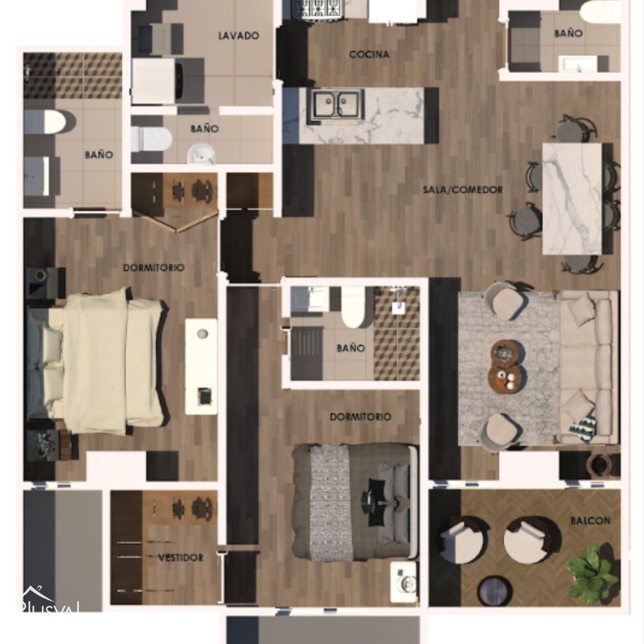Apartamentos con terraza en venta nuevos a estrenar en Zona Universitaria. 436517