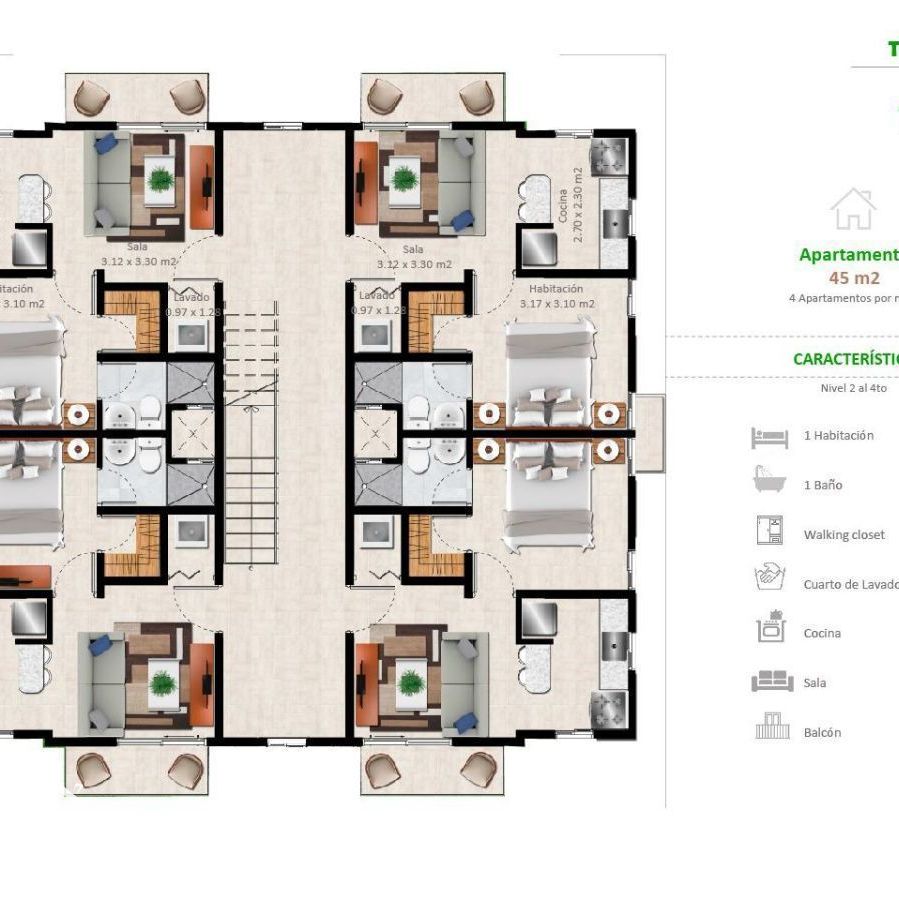 Apartamentos en la Jacobo Majluta con excelente área social 173636