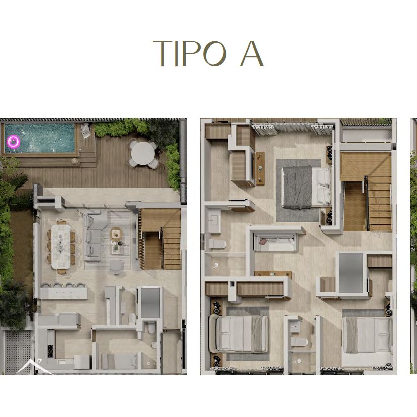 Proyectos de casas de 3 niveles en Arroyo Hondo Viejo 426074