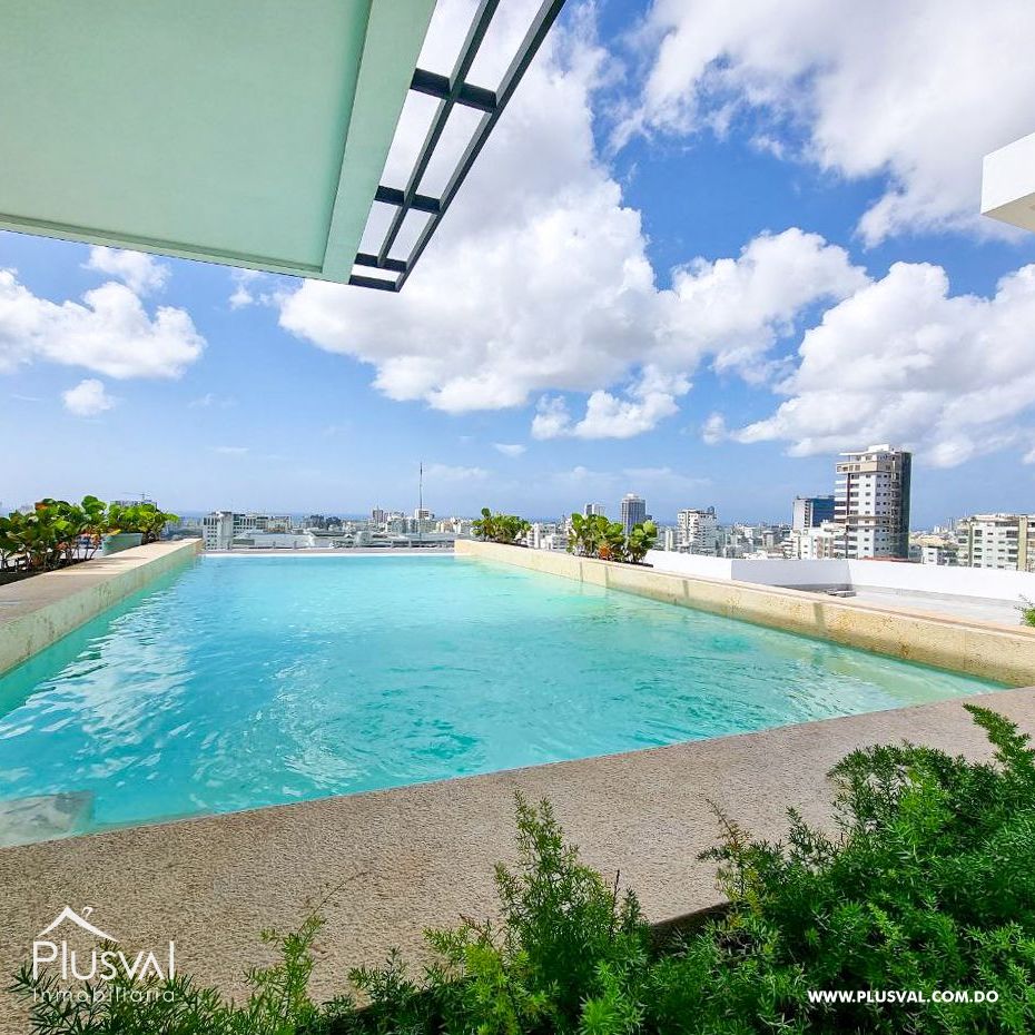 Apartamento amueblado 1 hab+estudio en alquiler,  Piantini 278410