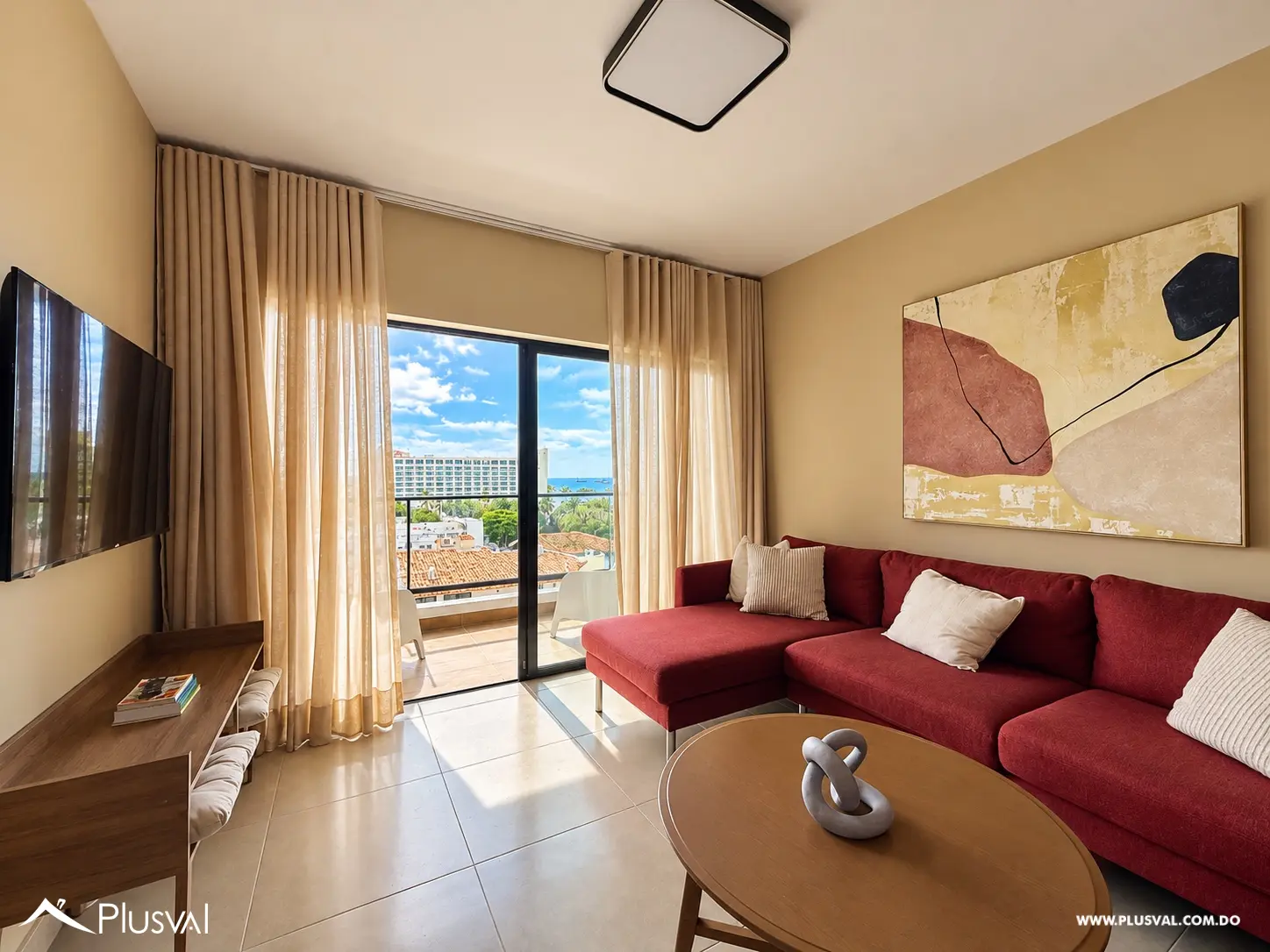 Alquiler Apartamento Amueblado 2 Habitaciones con Vista al Mar y Amenidades de Lujo en el Malecón 536558