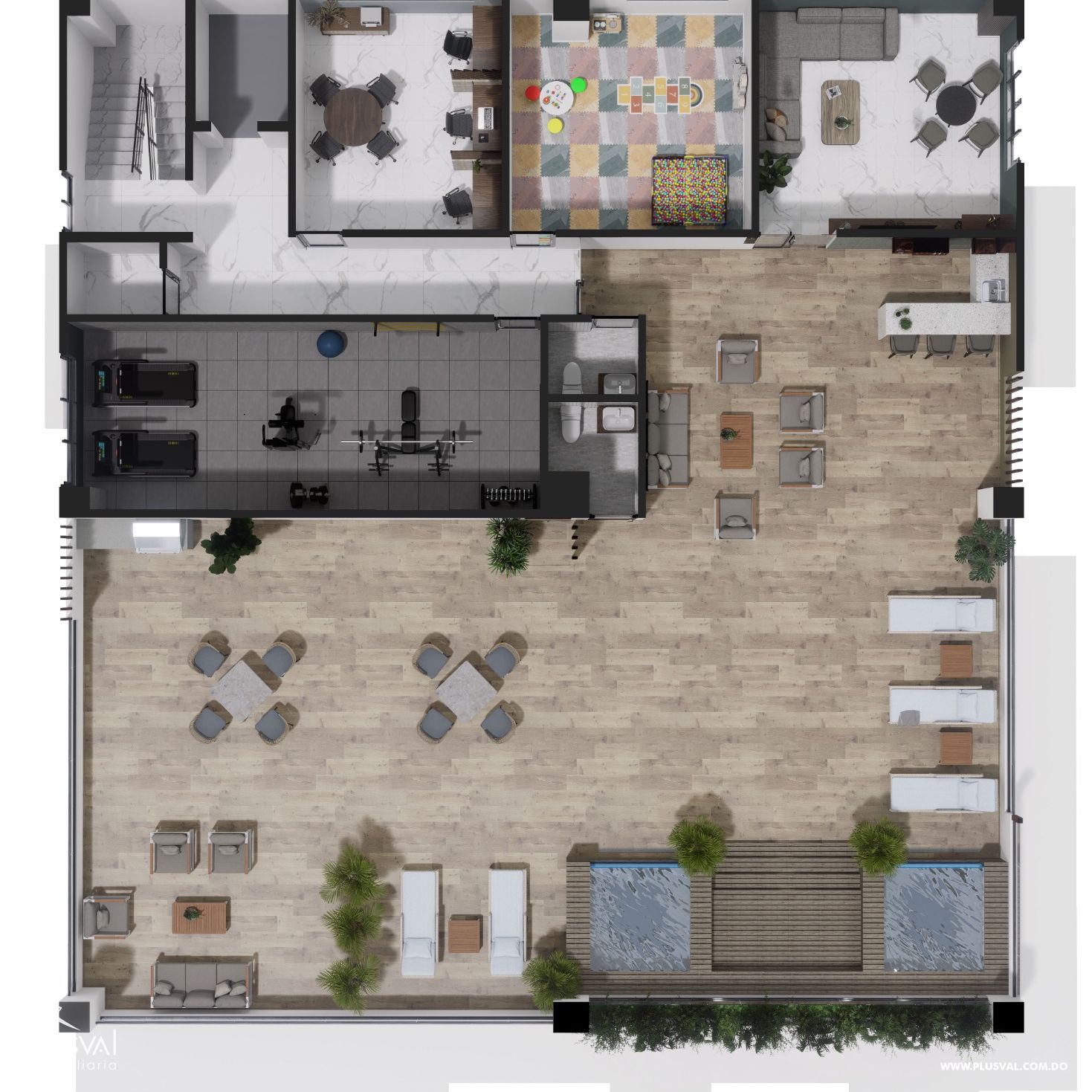 Proyecto de apartamentos en venta de 1 y 2 habitaciones en Renacimiento 298183