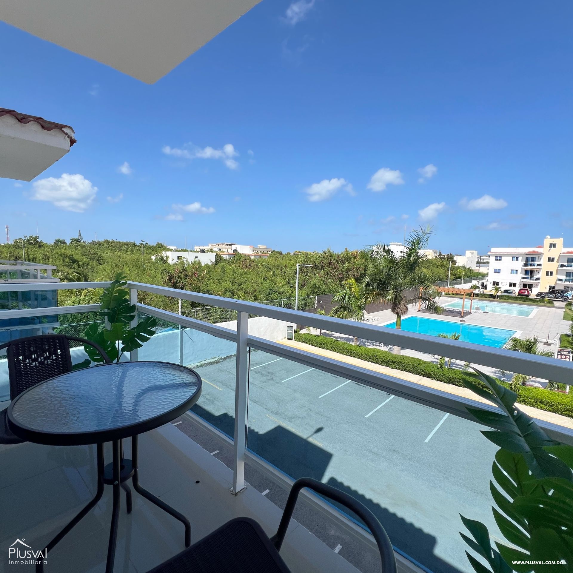 Apartamento amueblado de 2 habitaciones en alquiler en Bávaro 390843