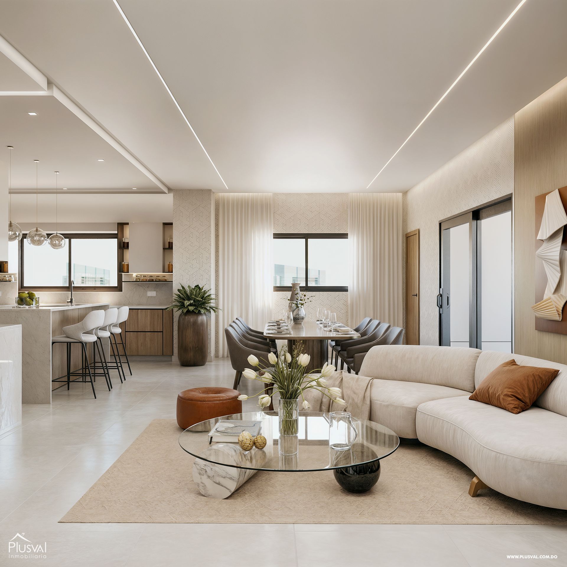 Apartamento de 3 habitaciones en Evaristo Morales 380494