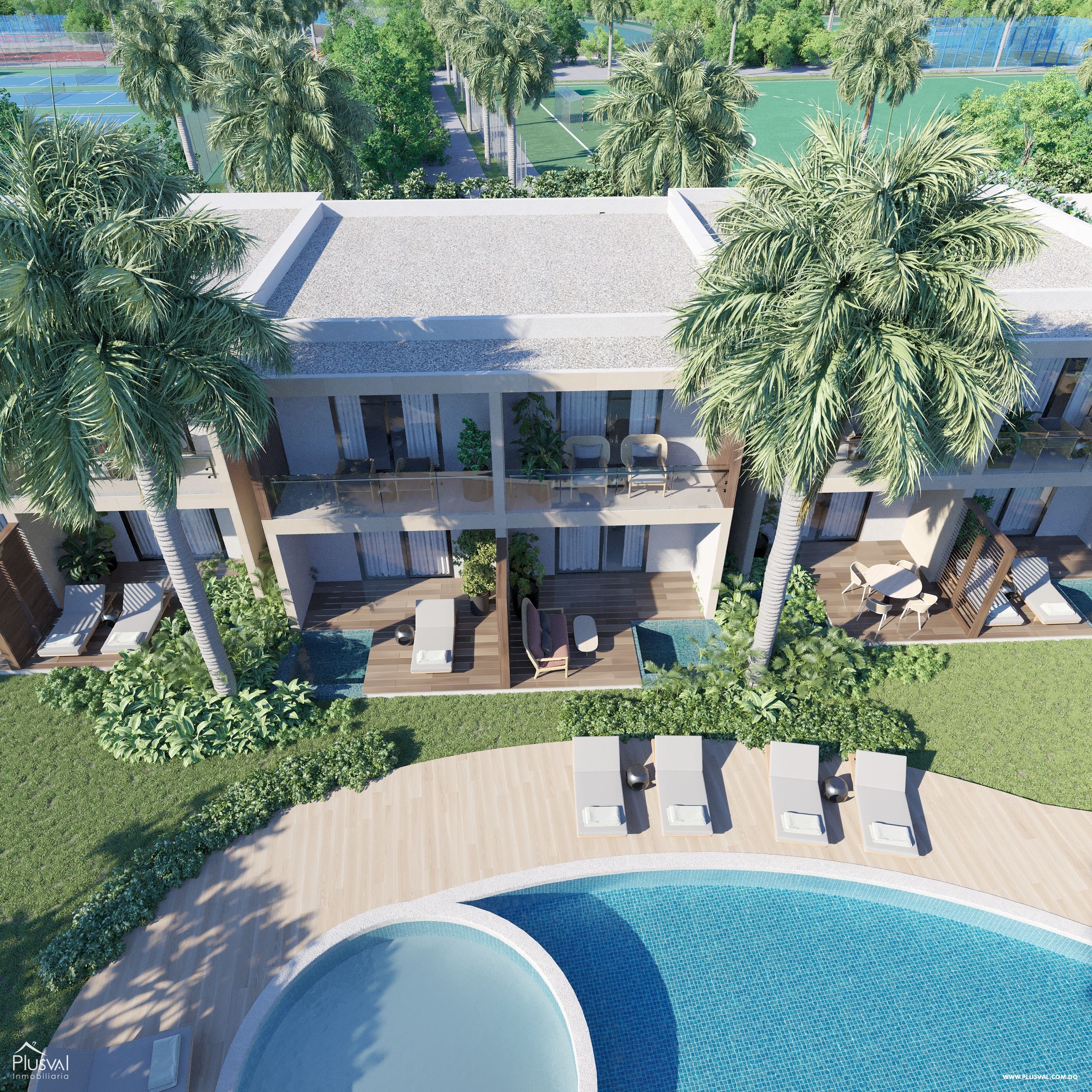 TownHouse y Apartamentos en Bávaro con vista a la piscina 185521