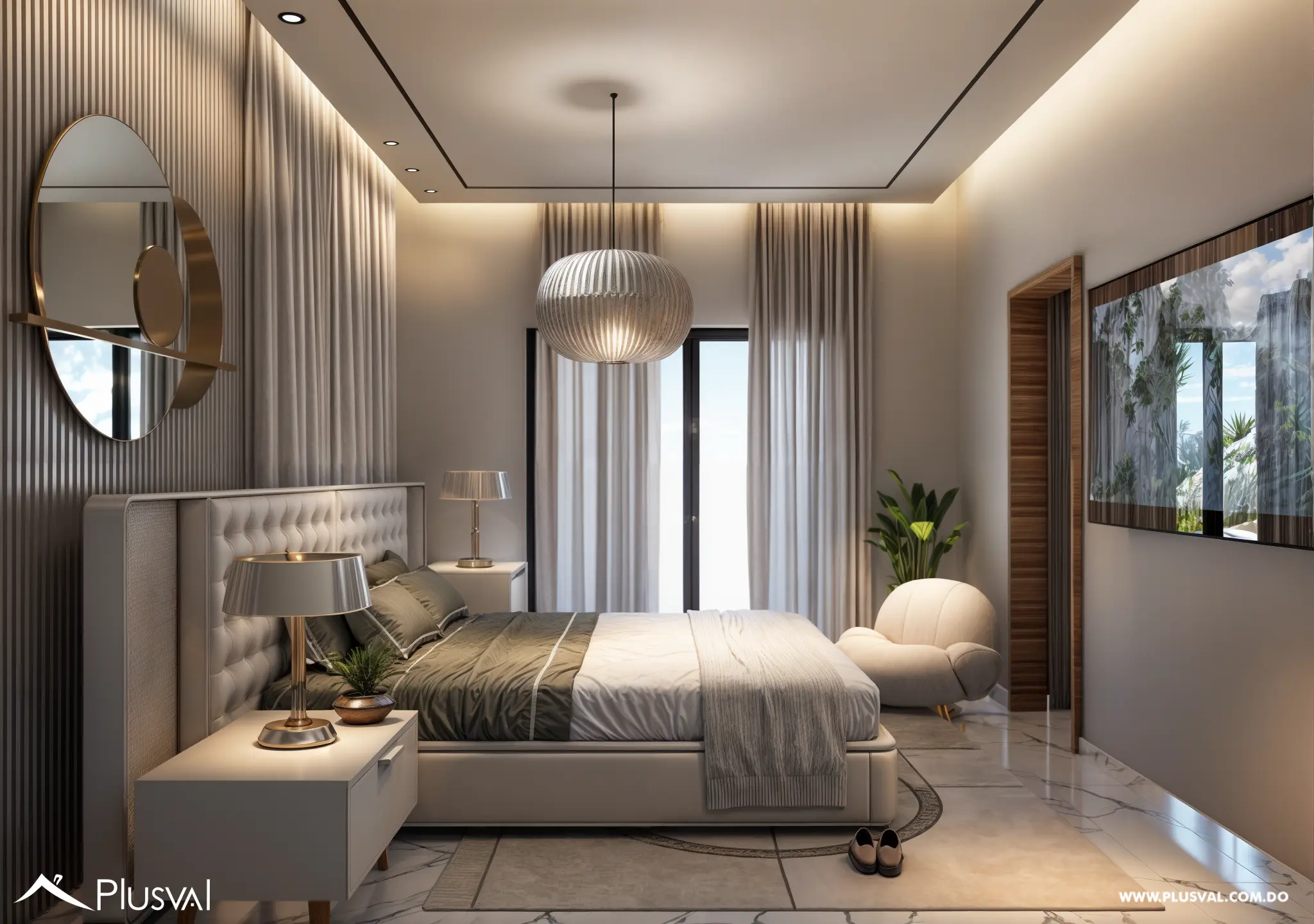 Residencia de 3 habitaciones con piscina y terraza privada en Punta Cana 462335