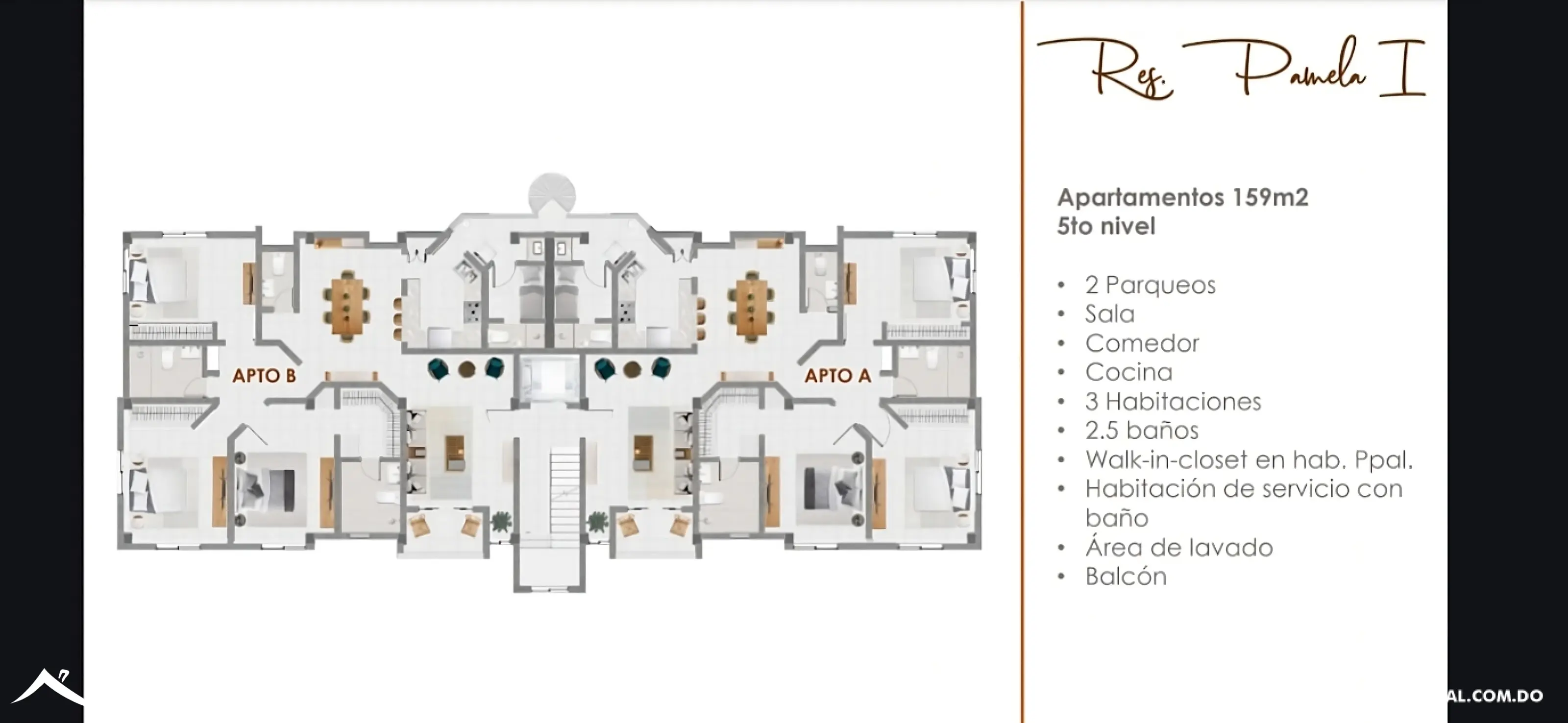 Amplio apartamento de 3 habitaciones en Altos de Arroyo Hondo III. 453620