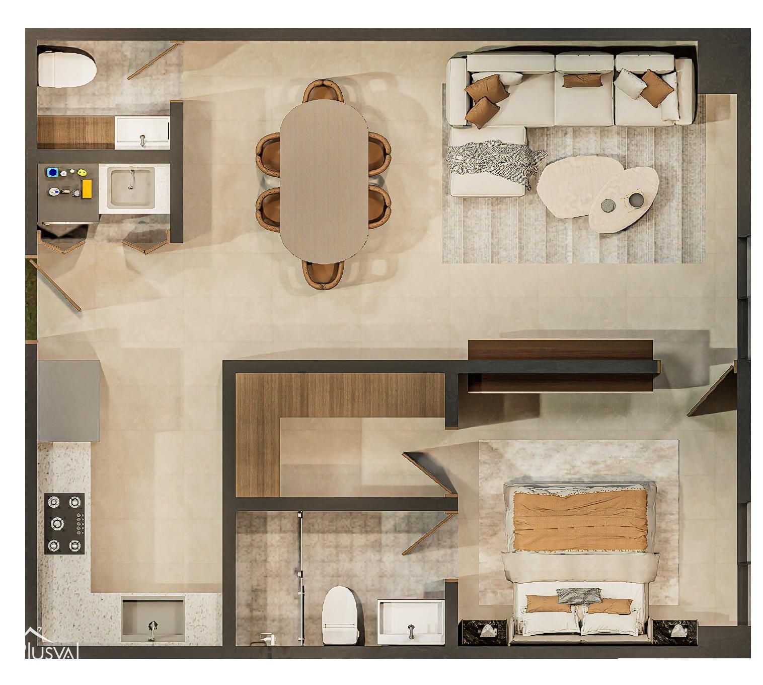 Moderno proyecto residencial de diseño minimalista. 451514