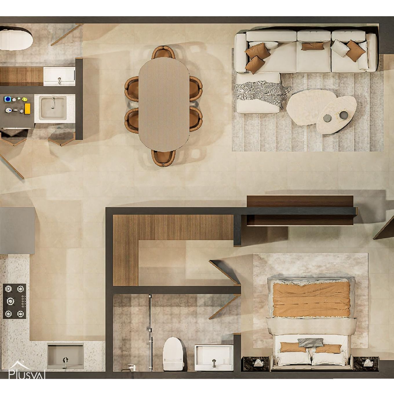 Moderno proyecto residencial de diseño minimalista. 451514