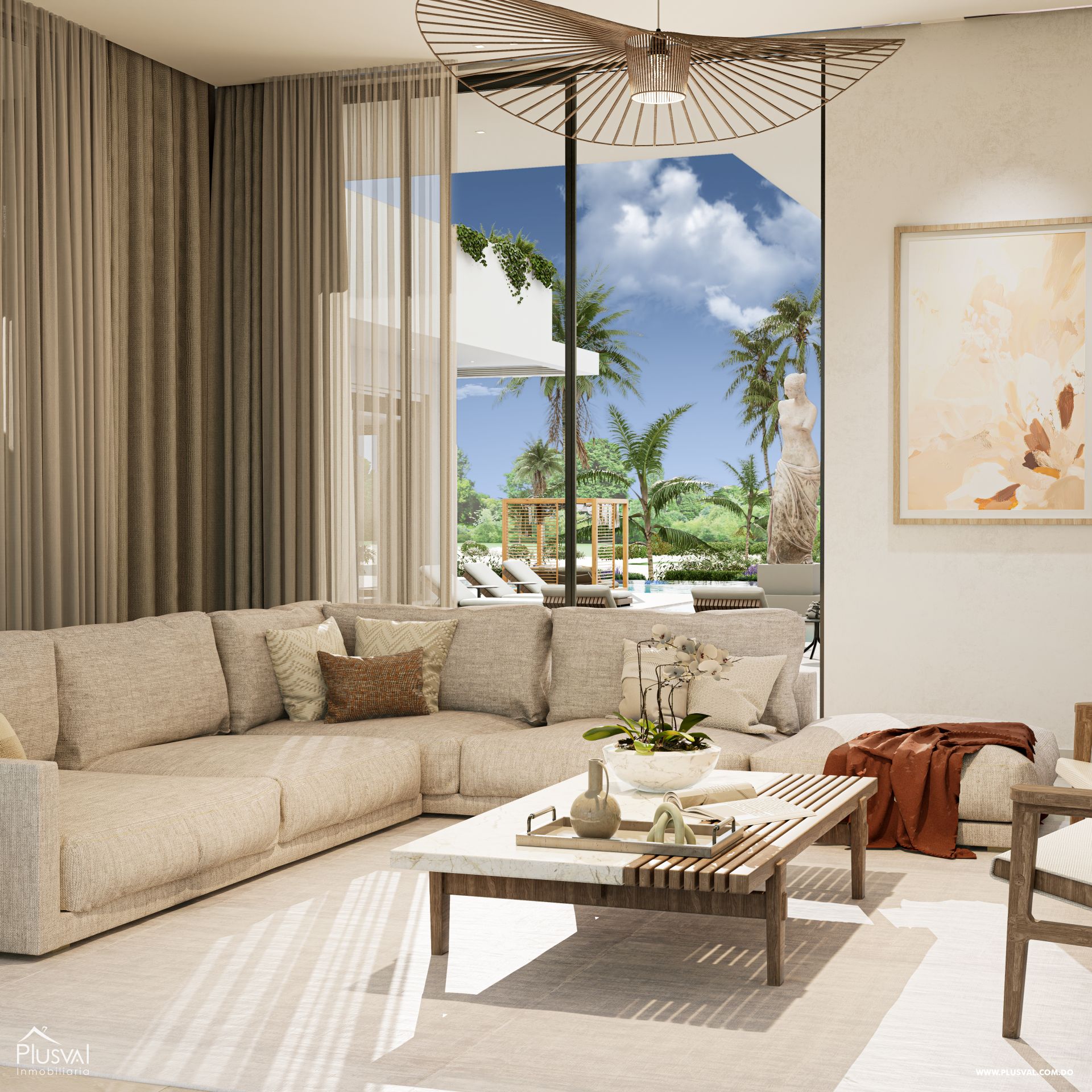Villa con vista al campo de Golf en Cap Cana 286563