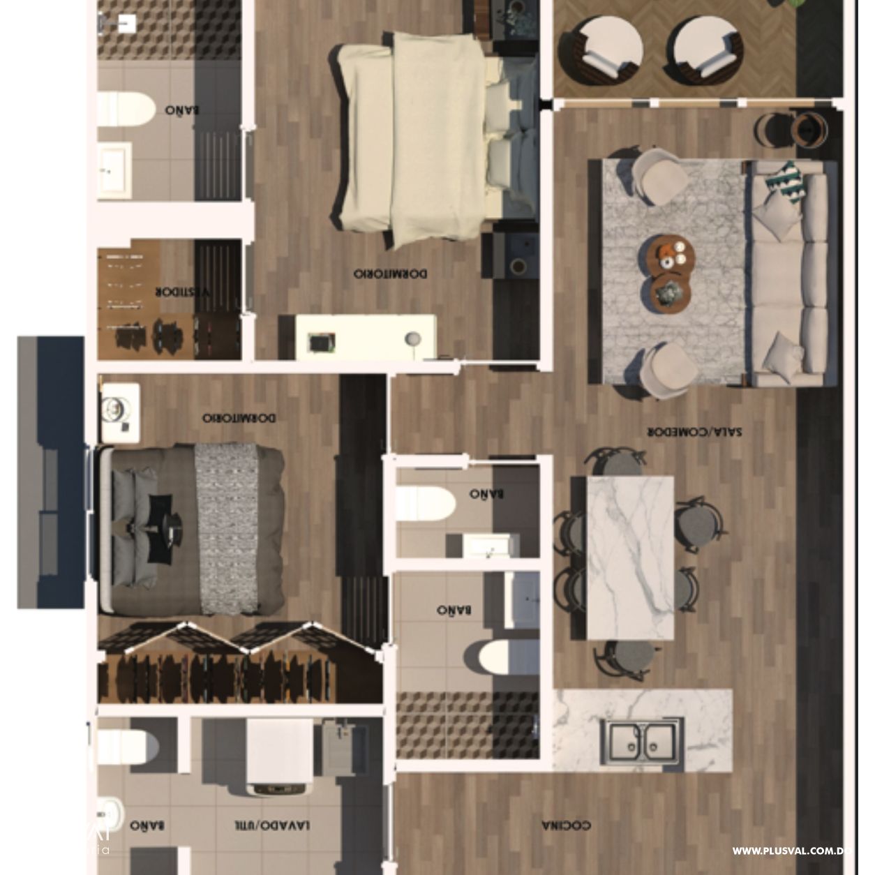 Apartamentos en venta nuevos a estrenar en Zona Universitaria. 436526