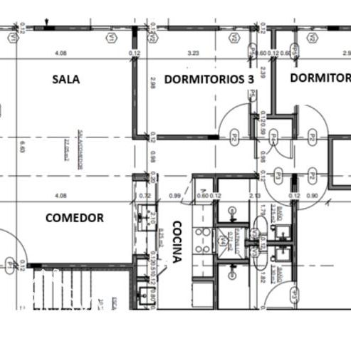Venta de apartamento de 3 habitaciones en la Urbanización De los Doctores 299877
