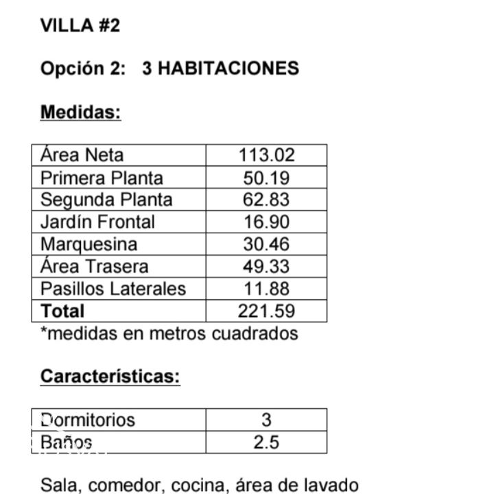 Villa de dos niveles a solo 4 minutos de playa bonita 242203